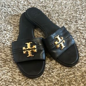 Tory Burch Leather Slide Sandals